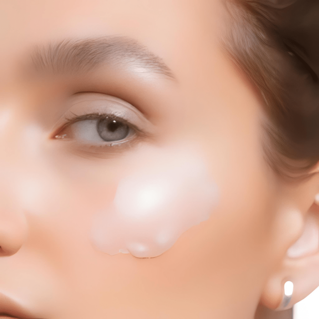 Applying lightweight gel eye cream with peptides as part of korean skincare routine for combination skin to prevent dryness and fine lines.