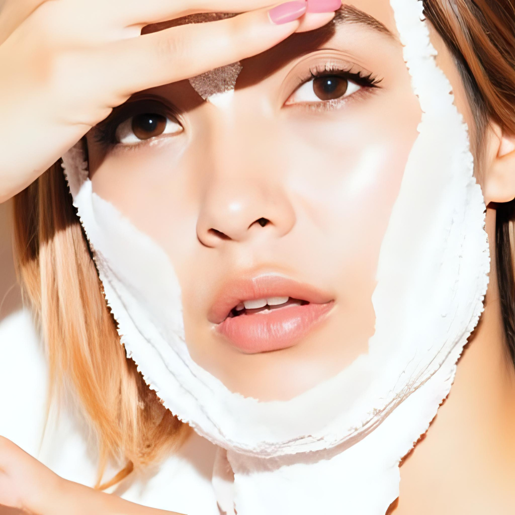 Illustration of the PM double cleansing method showing oil-based and water-based cleansers used in an effective beginner skincare routine.