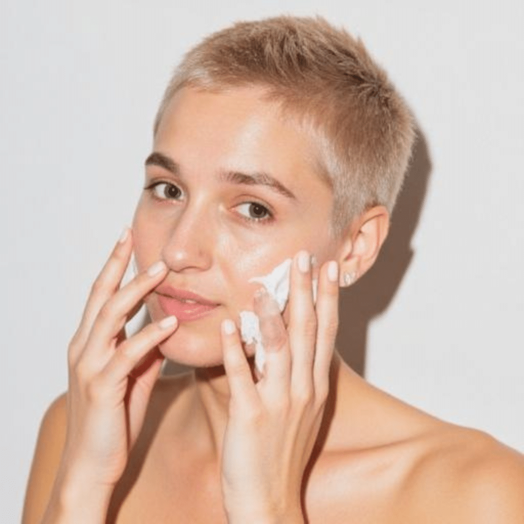 Gentle oil and water cleansers used in a korean skincare routine for dry skin to calm sensitivity and protect the moisture barrier.