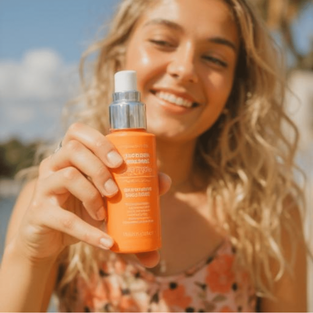 Person tanning outdoors while wearing sunscreen illustrating does sunscreen keep you from tanning and how SPF slows but does not stop tanning.