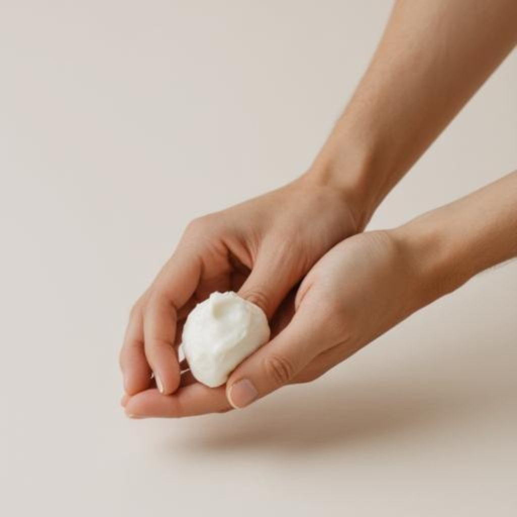 hand moisturizer for men using occlusive ingredients like petrolatum and dimethicone to heal dry cracked hands