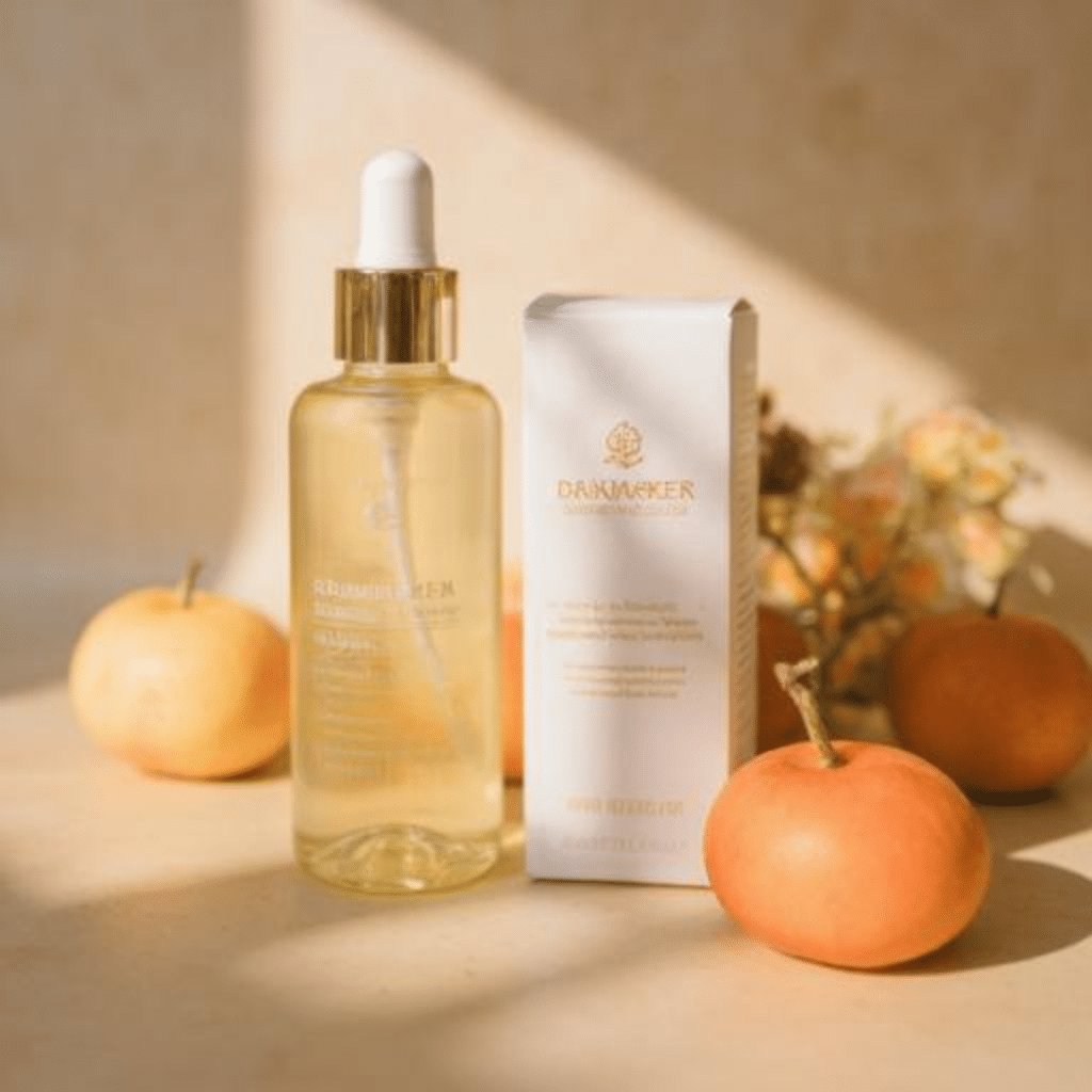 Close-up of ceramide molecules repairing moisture loss in a korean skincare routine for dry skin.