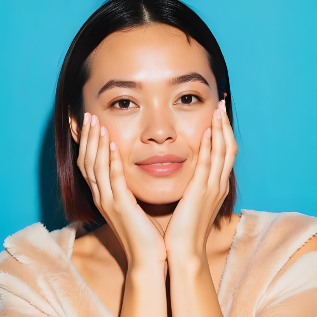 Visual of gentle double cleansing method for sweat and oil control, showing how to glow your skin in Florida with effective but non-stripping cleansers.